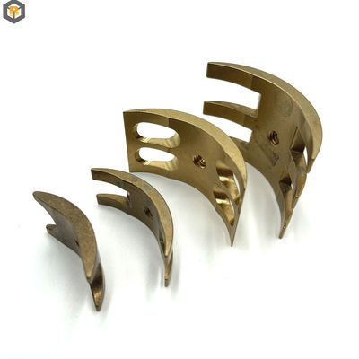 Parti in ottone su misura 2D/3D/Drawing CNC fresate da macchine per la forgiatura dei metalli con lucidatura