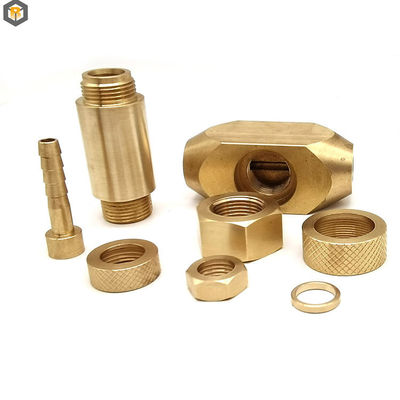 Fabbricazione di metalli di precisione per parti in ottone su misura su tornitura/fresatura/perforazione a tornio CNC