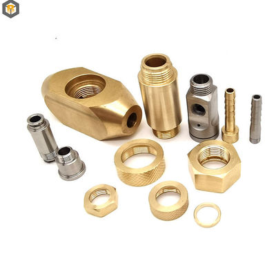 Fabbricazione di metalli di precisione per parti in ottone su misura su tornitura/fresatura/perforazione a tornio CNC