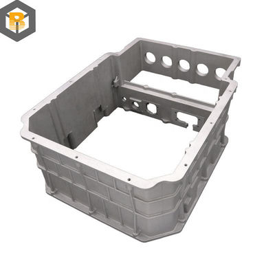 OEM Customized Aluminum Motor Body Spare Part con struttura di camera a pressione verticale