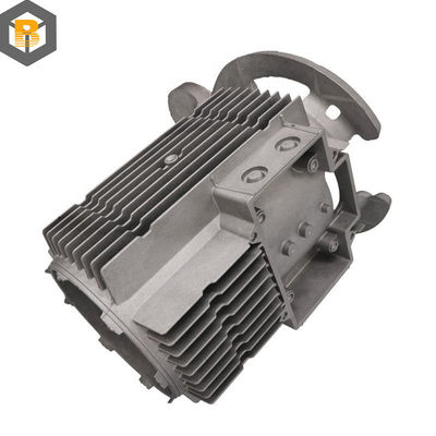 OEM Customized Aluminum Motor Body Spare Part con struttura di camera a pressione verticale