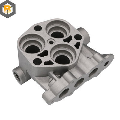 OEM Customized Aluminum Motor Body Spare Part con struttura di camera a pressione verticale