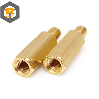 Hex Brass Maschio Femminile Standoff Board Stud Metrico Hexagon Threaded Pillar PCB Motherboard Spacer Bolt Screw M2m2.5m3 M4 M5*2-80mm Custom per 2D/3D/disegno