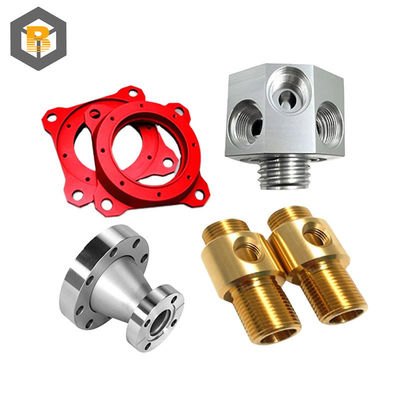 Materiale in alluminio ad alta precisione CNC per macchine a parte con anodizzazione a colori