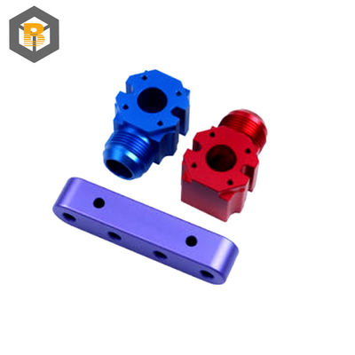 Materiale in alluminio ad alta precisione CNC per macchine a parte con anodizzazione a colori