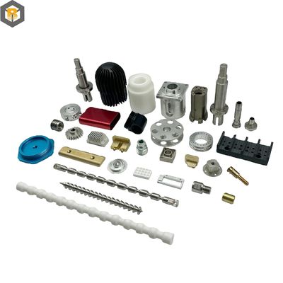 Macchine per taglio di metalli, parti di fresatura a tornitura CNC per pezzi di ricambio in plastica, ottone o alluminio