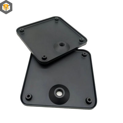 Legatura di metallo nero di alluminio anodizzato di lavorazione su misura per 2D / 3D / disegno CNC parte fresatura