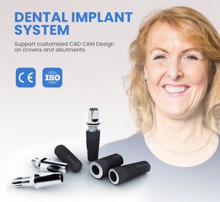 Impianto dentale personalizzato in 2D/3D Protesi per impianti regolari di collo stretti