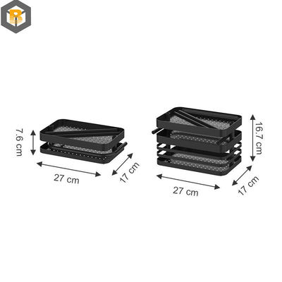 Cassa di grande capacità Cornice in acciaio inossidabile Shower Caddy Custom per 2D / 3D / disegno