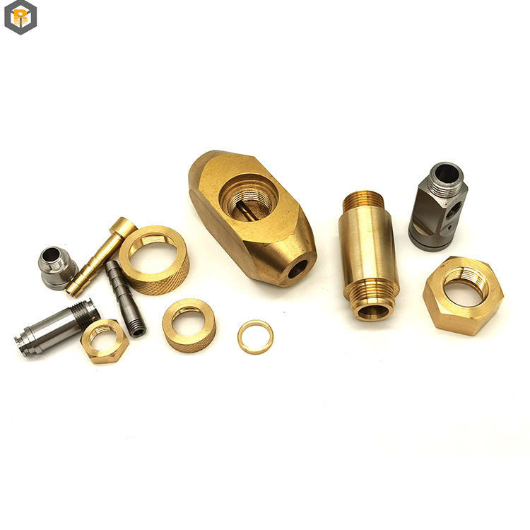 Fabbricazione di metalli di precisione per parti in ottone su misura su tornitura/fresatura/perforazione a tornio CNC