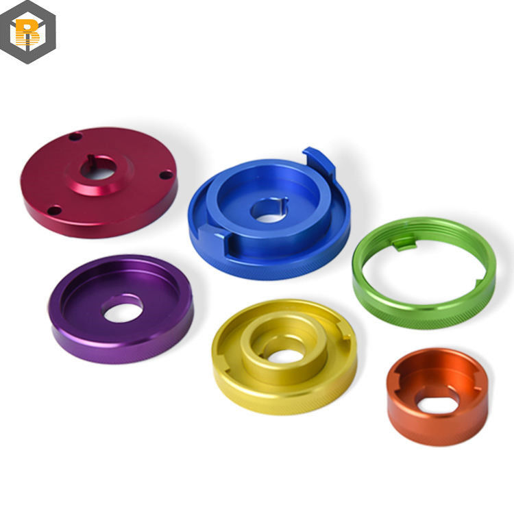 Parti di ricambio in lega di alluminio colorato per OEM Precision Auto Lathe Mini Piccole Parti