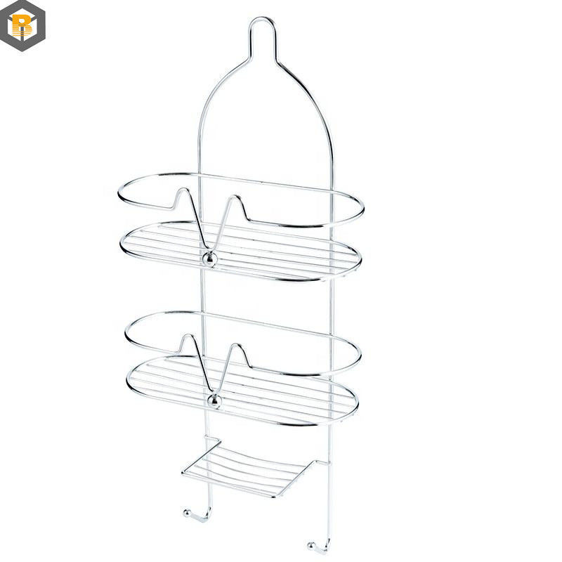 Personalizzazione 2D / 3D / disegno doppio strato bagno shampoo di stoccaggio scaffale montaggio muro scaffale